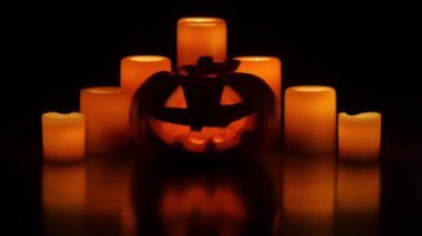 Helloween kabak ve mumlar