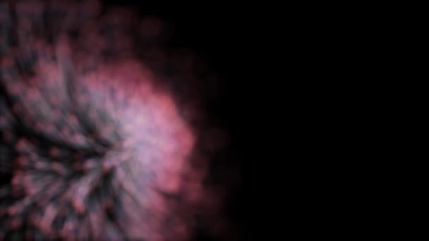 Parçacıklar sığ alan derinliği arka plan — Stok video