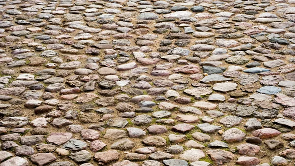 Quadrado pavimentado com grandes pedras para fundo e texturas — Fotografia de Stock