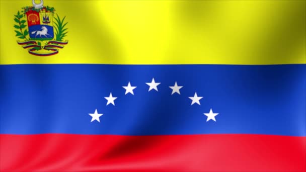 Bandiera Venezuela. Sfondo senza soluzione di continuità Looping Animazione. Video ad alta definizione 4K . — Video Stock