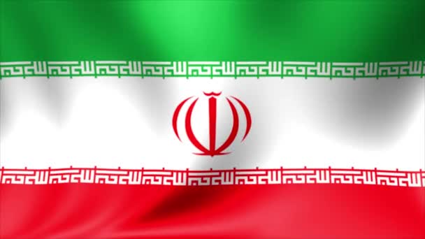 Iran Flag. Background Seamless Looping Animation. 4K High Definition Video. — Stock Video