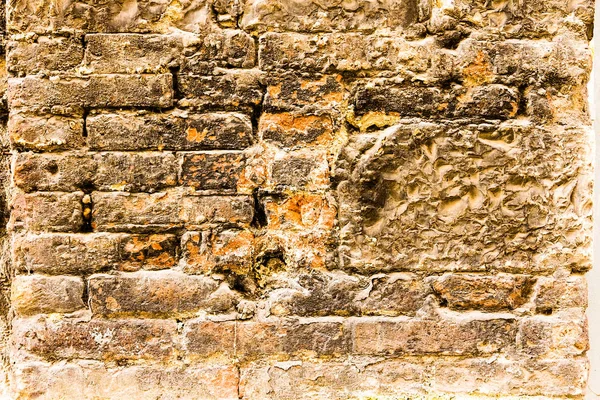 Parede velha gesso textura tijolo — Fotografia de Stock