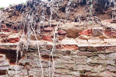 gerçek desen gri rengi modern tarzı tasarım dekoratif düzensiz kırık yüzey çimento ile taş duvar