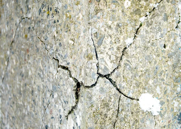 Grunge parede de cimento de concreto com rachadura na construção industrial, ótimo para o seu design e textura de fundo — Fotografia de Stock