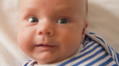 Bir yeni doğmuş bebek Childs'ın gözleri makro bebek göz görme yakın atış