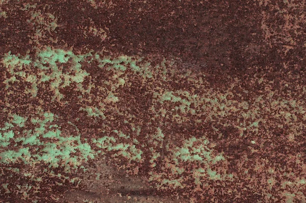 Grunge fondo óxido de metal con marrón y verde — Foto de Stock