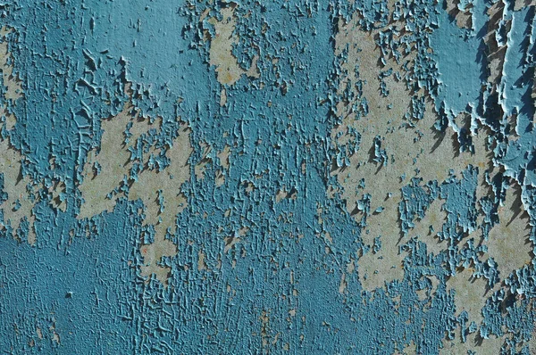 Textura Com Tinta Coberta Fundo Azul Com Ferrugem — Fotografia de Stock
