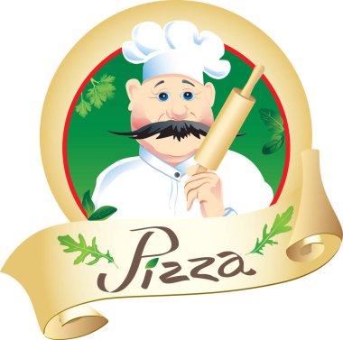 Merdaneli ve otlu pizzacı.