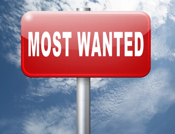 Most wanted sign — Stock Photo, Image