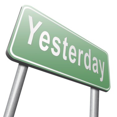 Dün yol işaret, billboard 