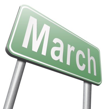 Mart yol işaret, billboard  