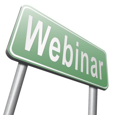 Webinar yol işaret, billboard 