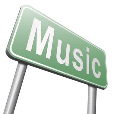 müzik yol işaret, billboard