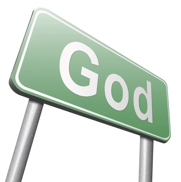 God verkeersbord, billboard — Stockfoto