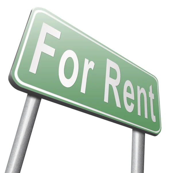 For rent road sign, billboard — Stock Photo, Image