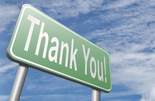 Thank you sign — Stock Photo, Image