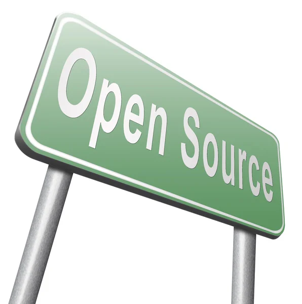 Open Source verkeersbord, billboard — Stockfoto