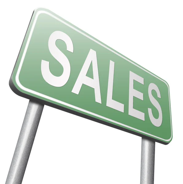 Sales road sign, billboard — Stockfoto