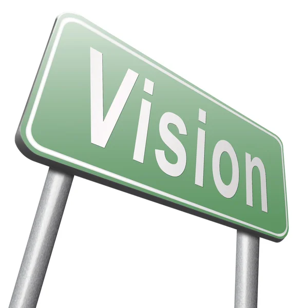 Vision road sign, billboard — Stockfoto