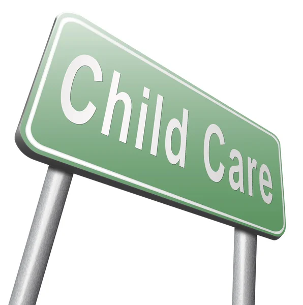 Child Care road sign — Stockfoto