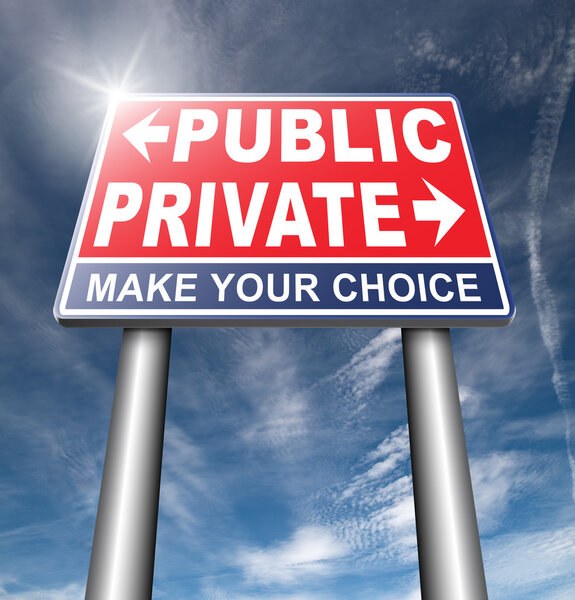 private or public road sign