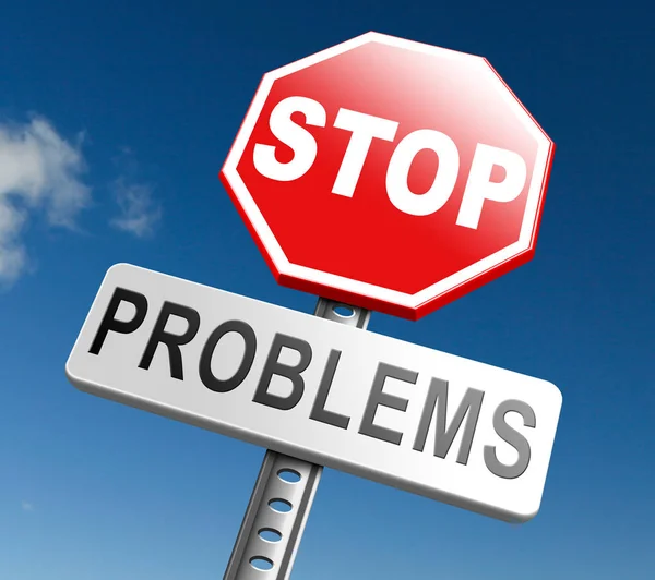 Solving problems sign — Stock Photo, Image