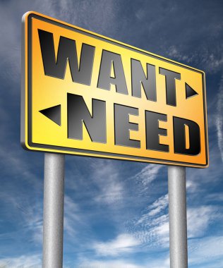 want need road sign 3D illustration clipart