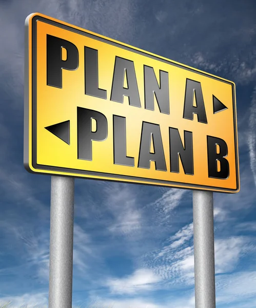 Plan a or b alternative option — Stock Photo, Image