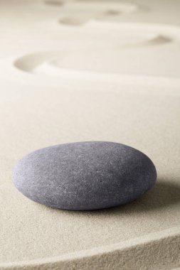 meditasyon veya zen Budizm taş