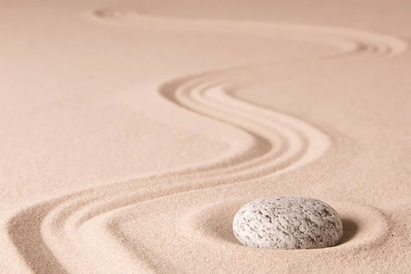 Zen pedra e areia — Fotografia de Stock