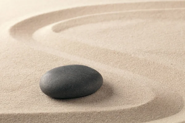 Pietra zen e sabbia — Foto Stock