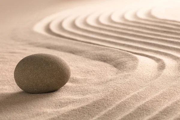 Pietra zen e sabbia — Foto Stock