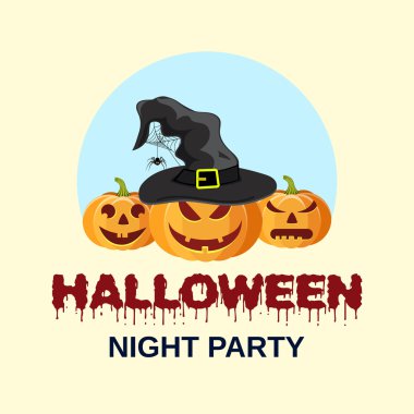 Cadılar Bayramı balkabağı ve cadı şapkası