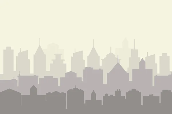 Ciudad skyline vector ilustración. — Archivo Imágenes Vectoriales