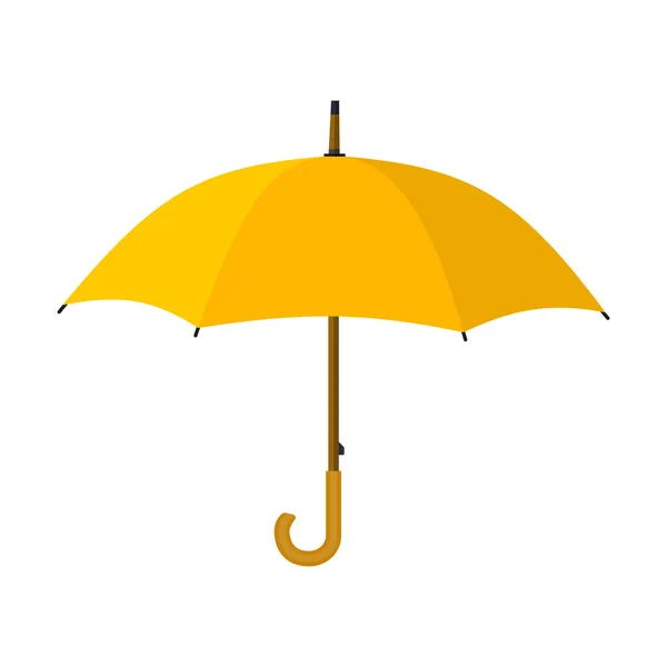 Icona ombrello giallo . — Vettoriale Stock