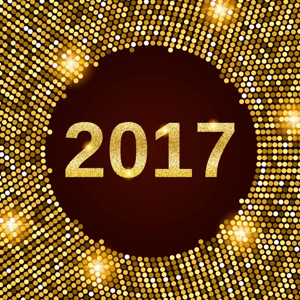 New Year 2017 celebration background.