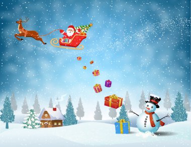 Noel Baba ile hafif uçak