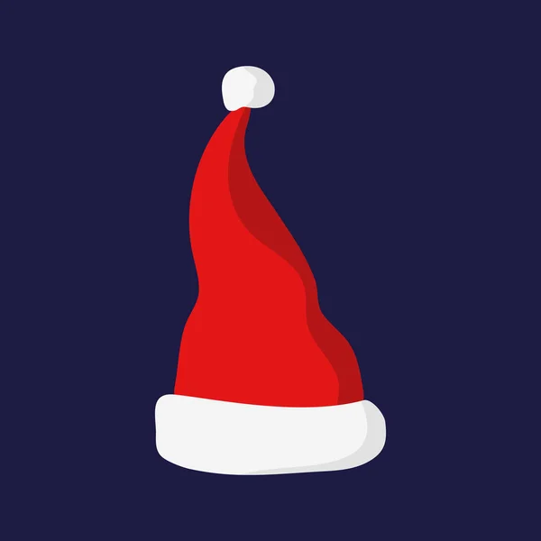 Chapeau rouge Santa Claude — Image vectorielle