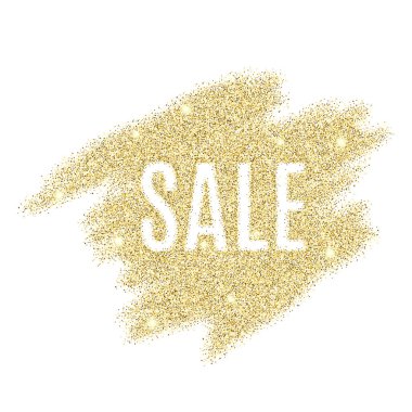 Altın glitter şablonu