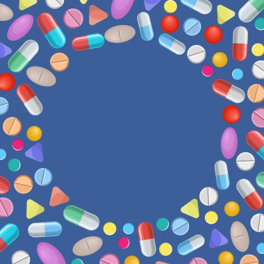 Farklı renkli tıbbi hap kapsül