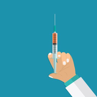 el tutma tıbbi şırınga