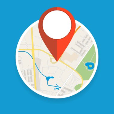 Gezinti geolocation simgesi.