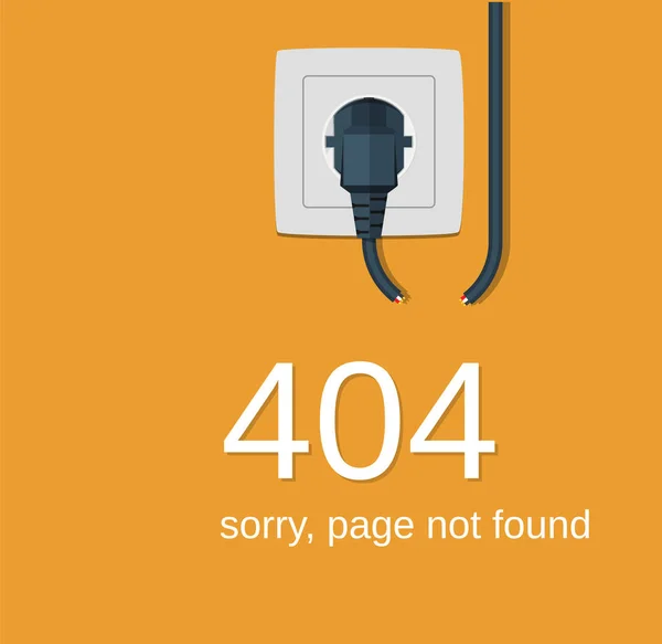 404 Erreur, Page introuvable. — Image vectorielle