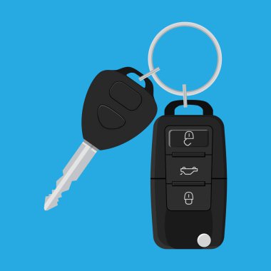Car Key and of the alarm system. clipart