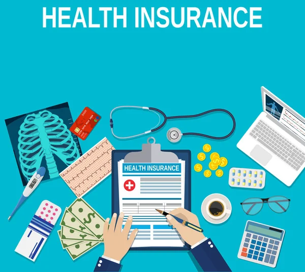 Health insurance concept. — Stock Vector