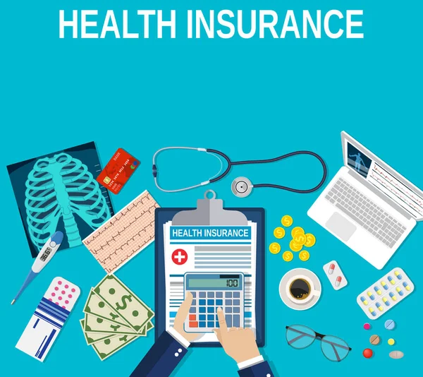 Health insurance concept. — Stock Vector