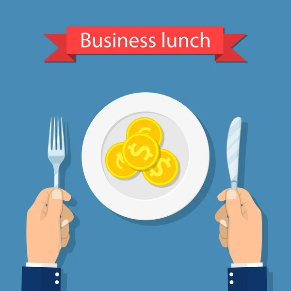 Concepto de restaurante y comida — Vector de stock