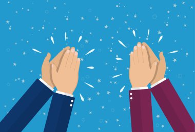 İnsan alkışlar eller. eller alkışlıyorum.