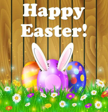 Çimenlerdeki paskalya yumurtaları