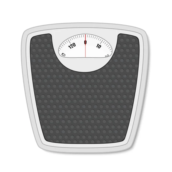Bathroom floor weight scale. — Stock Vector